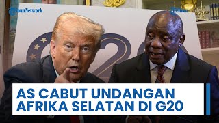 Pertama kali dalam Sejarah! Amerika Larang Afrika Selatan Hadir di G20 2026 karena Tudingan Genosida