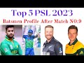 PSL 2023 Top Batsmen Top PSL 2023 Batsmen PSL 2023 PSL Most Runs In PSL 2023