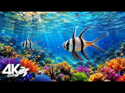 Aquarium 4K Ultra HD 🐟 – Peaceful Tropical Fish for Sleep, Meditation & Stress Relief | 12 Hours