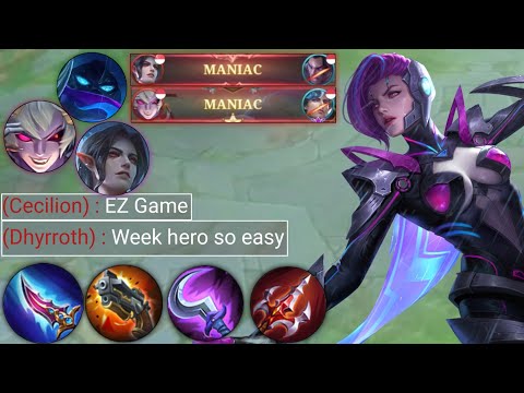 Intense Game! Exp Lane Natalia Against Dhyrroth and Meta Heroes | Natalia Best Build 2022 - MLBB