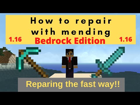 vegasvic1965 - Minecraft Mending your gear the fast way bedrock edition