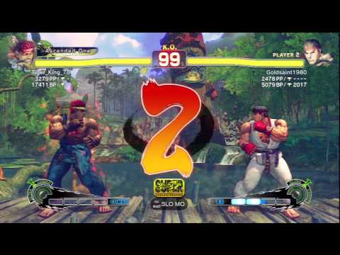 Tiger_King_78 [Evil Ryu] Vs Goldsaint1980 [Ryu] SSF4 AE 2012 Ranked Matches - PSN