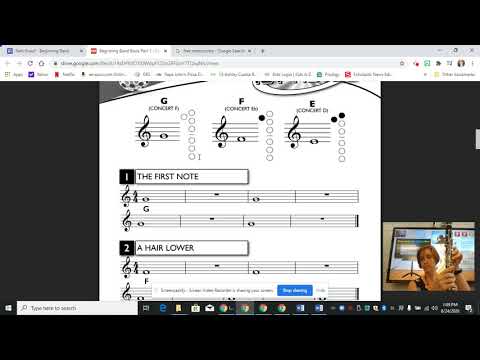 Clarinet Lesson Line #1