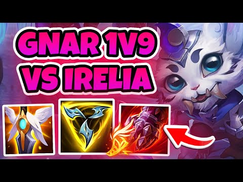 THIS IS HOW YOU 1V9 WITH GNAR VS IRELIA!!! Season 14 Gnar Gameplay (League of Legends)