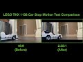 LEGO THX 1138 Car Stop Motion Test Comparison