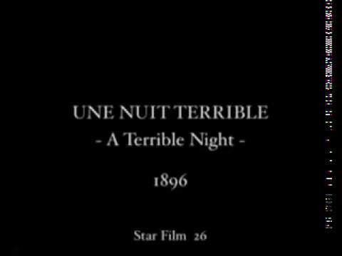 1896 Georges Méliès Une nuit terrible A Terrible Night Short movie court metrage Silent Muet