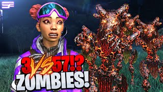 Apex Legends: ZOMBIES GAMEMODE - 3 VS 57 Custom Lobby Part 2 (Apex Legends)