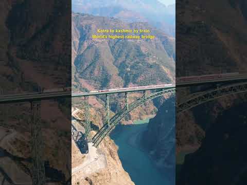 World’s highest railway bridge ❤️ #katra #vaishnodevi #kashmir #train