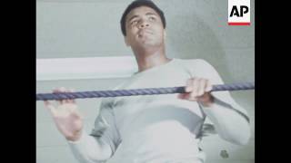 Muhammad Ali trains for meeting with Jimmy Ellis