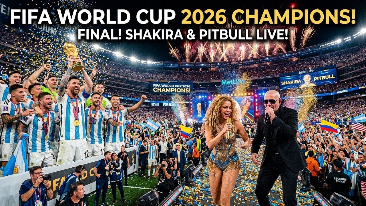 Shakira & Pitbull -  Ole Ole ⚽ FIFA World Cup Anthem 2026 | World Cup Opening Ceremony Full Event 4K