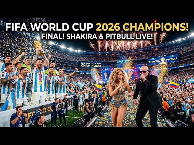 Shakira & Pitbull -  Ole Ole ⚽ FIFA World Cup Anthem 2026 | World Cup Opening Ceremony Full Event 4K SDDEFAULT Thumbnail