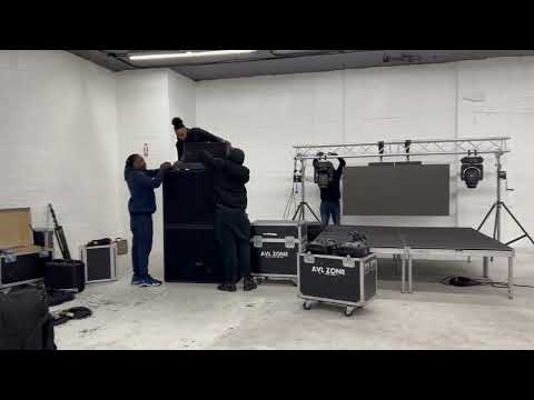 Setting Up A Small gig Stage, Sound, Lights, Led Screen