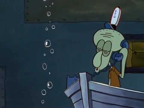 Spongebob Schwammkopf ein Kunde bestellt eine Krosse Krabbe Pizza