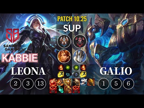 SB Kabbie Leona vs Galio Sup - KR Patch 10.25