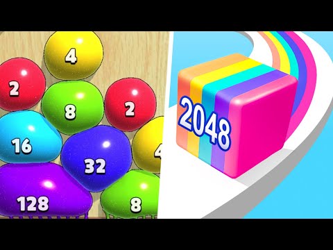 Blob Merge 3D vs Jelly Run 2048 - Max Level Gameplay (Part 1)