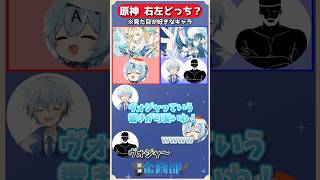 見た目が好きなキャラはヴェスナorヴォジャニーツァどっちを選ぶ！？原神右左どっち！#原神 #genshin #shorts