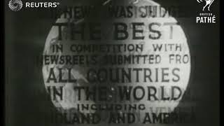 Gaumont British News wins the highest award at Venice film festival (1938)
