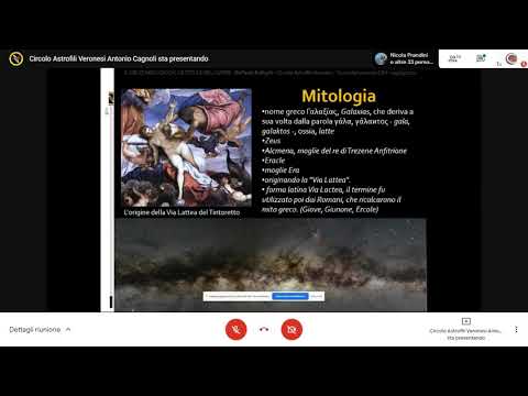 20210319-Corso di astronomia Base - La Via Lattea - Relatore Raffaele Belligoli