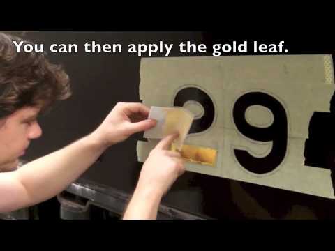 Gold Leaf Numbers