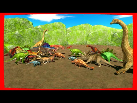 All dinosaurs vs every faction (HD) - Animal Revolt Battle Simulator