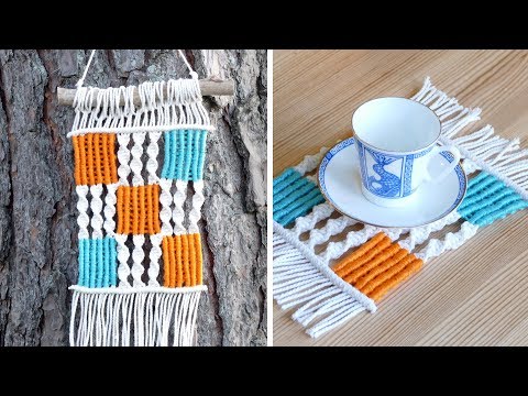 DIAMOND MESH MACRAME TABLECLOTH PATTERN TUTORIAL
