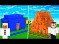 Minecraft, NOOB Vs PRO : WATER VS LAVA House Build Challenge || Minecraft Mods || Minecraft gameplay