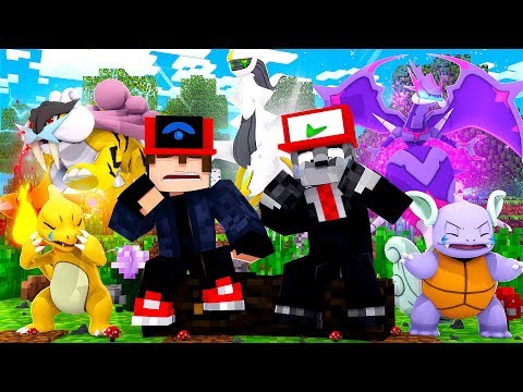 PROCURANDO o PRIMEIRO POKÉMON LENDÁRIO de KANTO no MINECRAFT