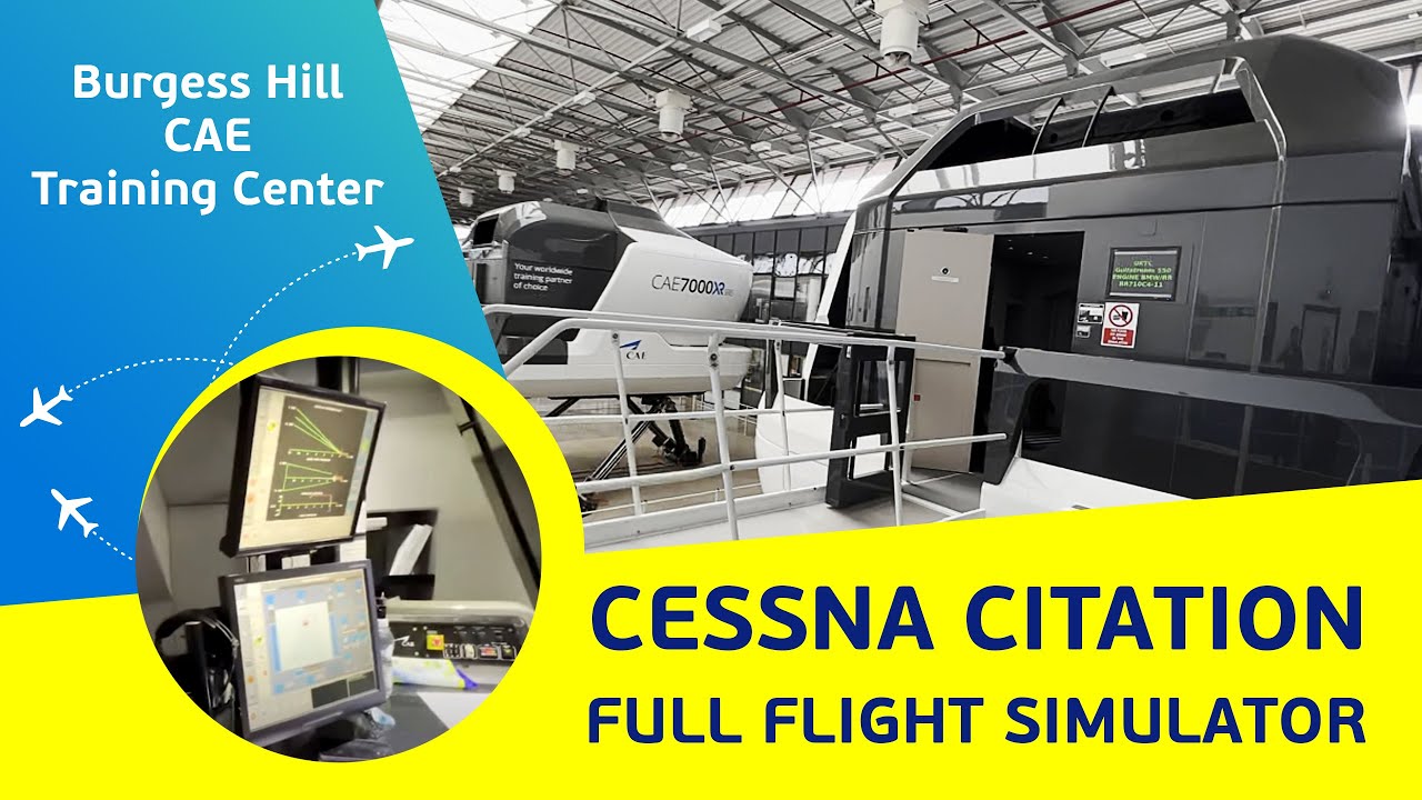 CAE Training Center (Burgess Hill, UK). Flight with a Piper Cheyenne 🇩🇪 DE – UK 🇬🇧