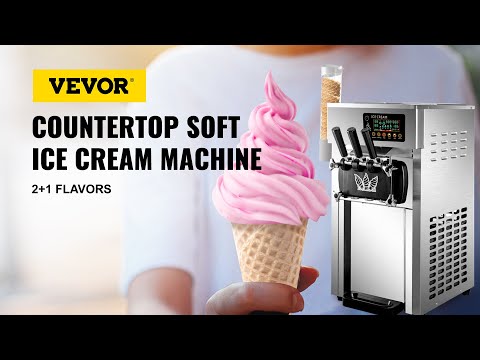 VEVOR Commercial Ice Cream Maker Machine - for Restaurants Snack Bars Supermarkets