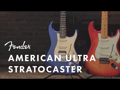 Fender American Ultra Stratocaster Electric Guitar (Rosewood Fingerboard, Arctic Pearl)