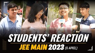 इतना आसान Paper था….Students Reaction 😨 JEE Main Exam | 6 April 2023 | JEE Exam Review by Students