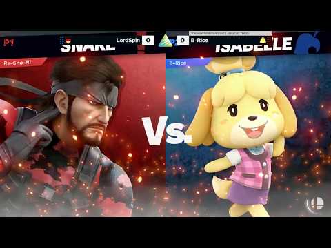Ascension VIII SSBU Top 64 WR1 - LordSpin (Snake) vs B-Rice (Isabelle)