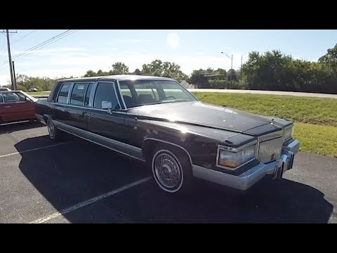 1991 Cadillac Brougham Miller Meteor 6 Door Limo|Walk Around Video|In Depth Review