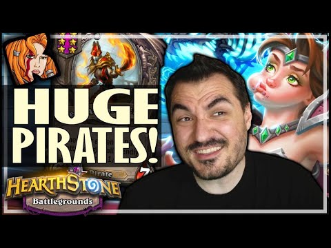 THESE PIRATES ARE HUUUUGE! - Hearthstone Battlegrounds