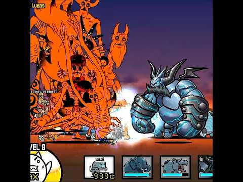 Cyber team vs Red Nekolugas #bcu #shorts #battlecats #privatemerchant #cyber #lugas #nekolugas