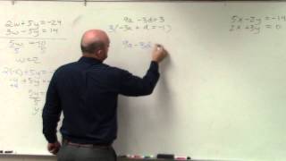 How to apply elimination and multiplying one equation to solve