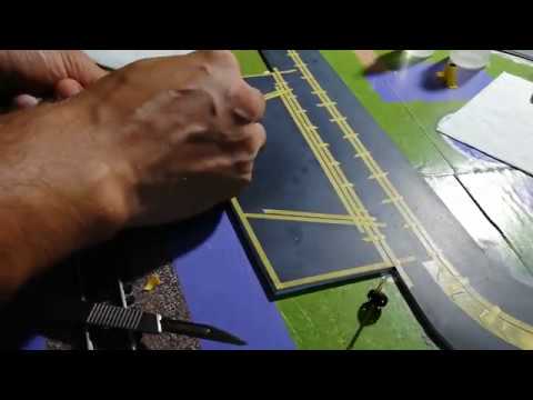 Road / parking lot markings | 1:87 H0 Diorama