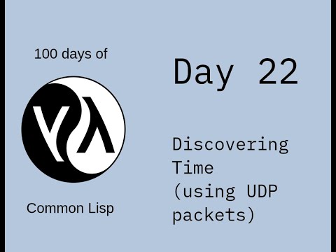 Day 22 of 100 days of CL - Discovering Time