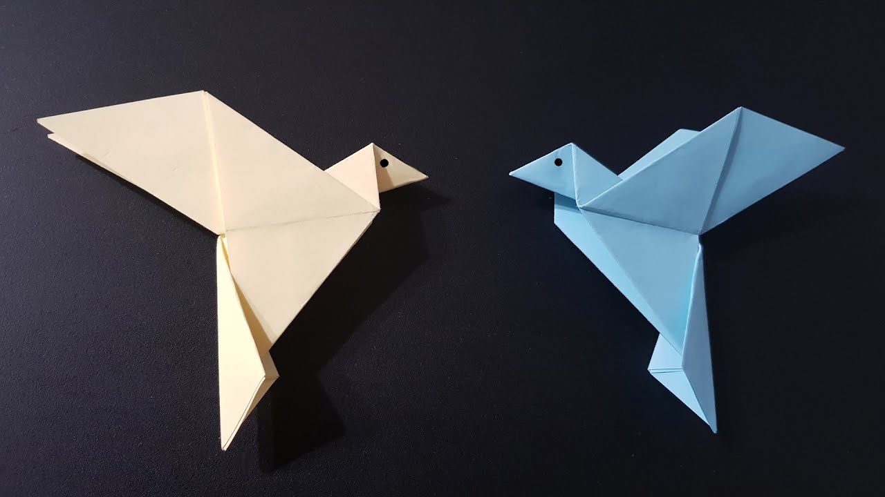 Simple Origami Bird (Easy Beginner Tutorial)