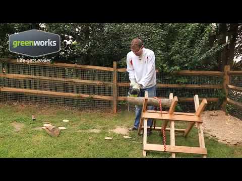 Greenworks 16-Inch 40V Cordless Chainsaw, 4.0 AH Battery Included 20312