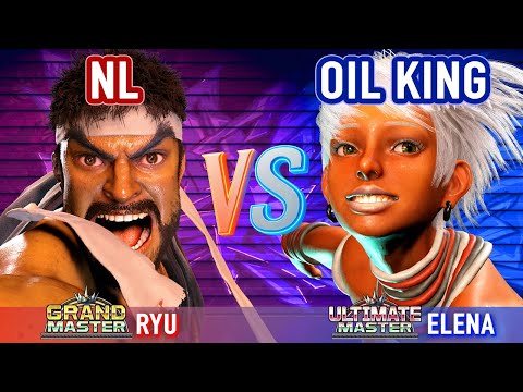 SF6 ▰ NL (Ryu) vs OIL KING (Elena) ft. SHOTARO (Elena) ▰ High Level Gameplay