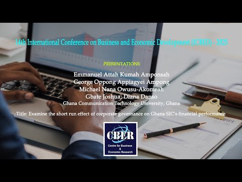 ICBED-2025, Presentations: Emmanuel Attah Kumah Amponsah