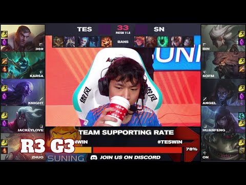 TES vs SN - Game 3 | Round 3 LPL Spring 2021 playoffs | Top Esports vs Suning G3