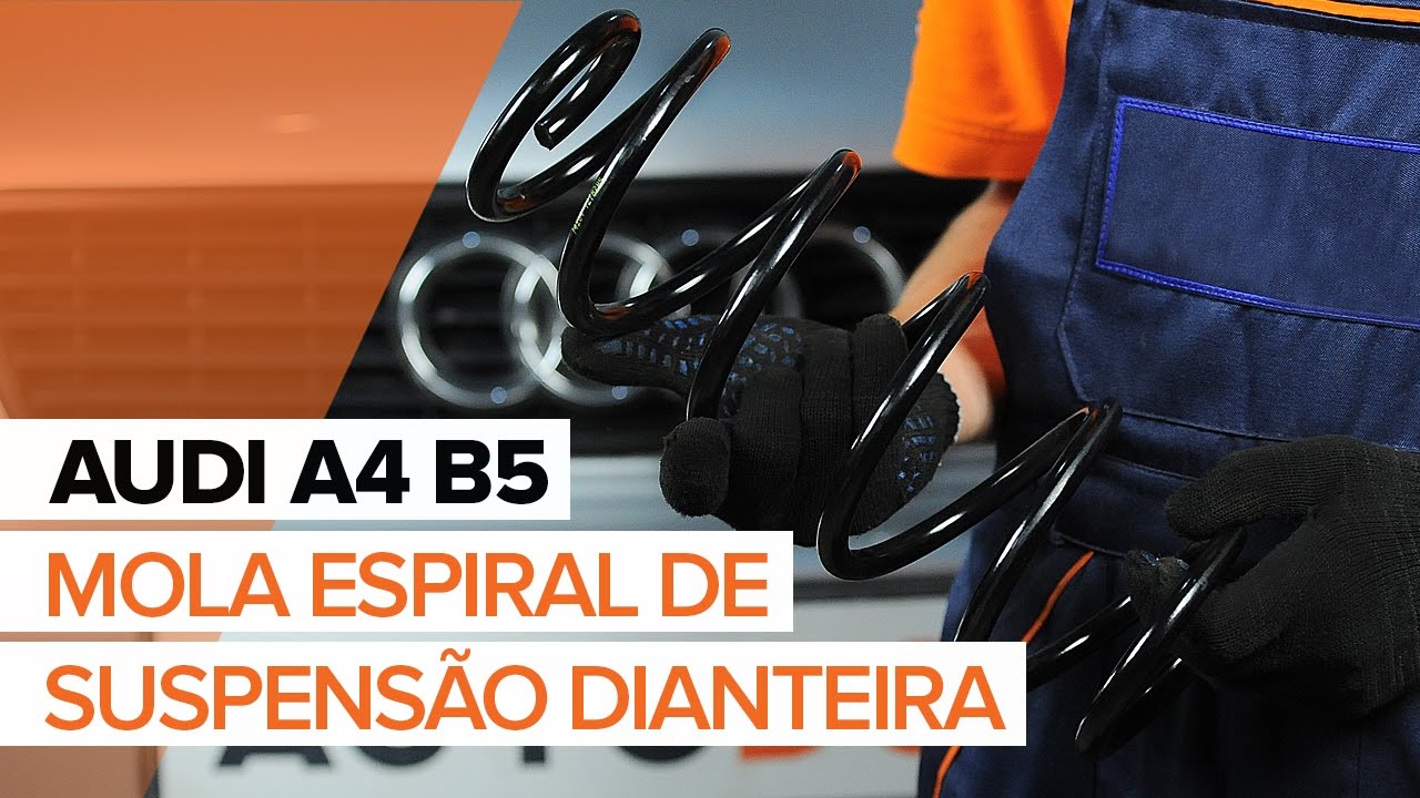 Como mudar molas de suspensão da parte dianteira em Audi A4 B5 Avant - guia de substituição