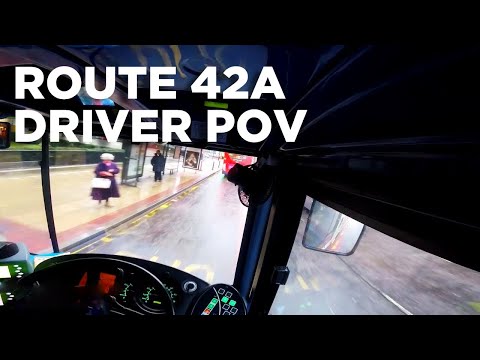 Driver's View — Route 42A Piccadilly to Reddish Bullshead — Enviro 400