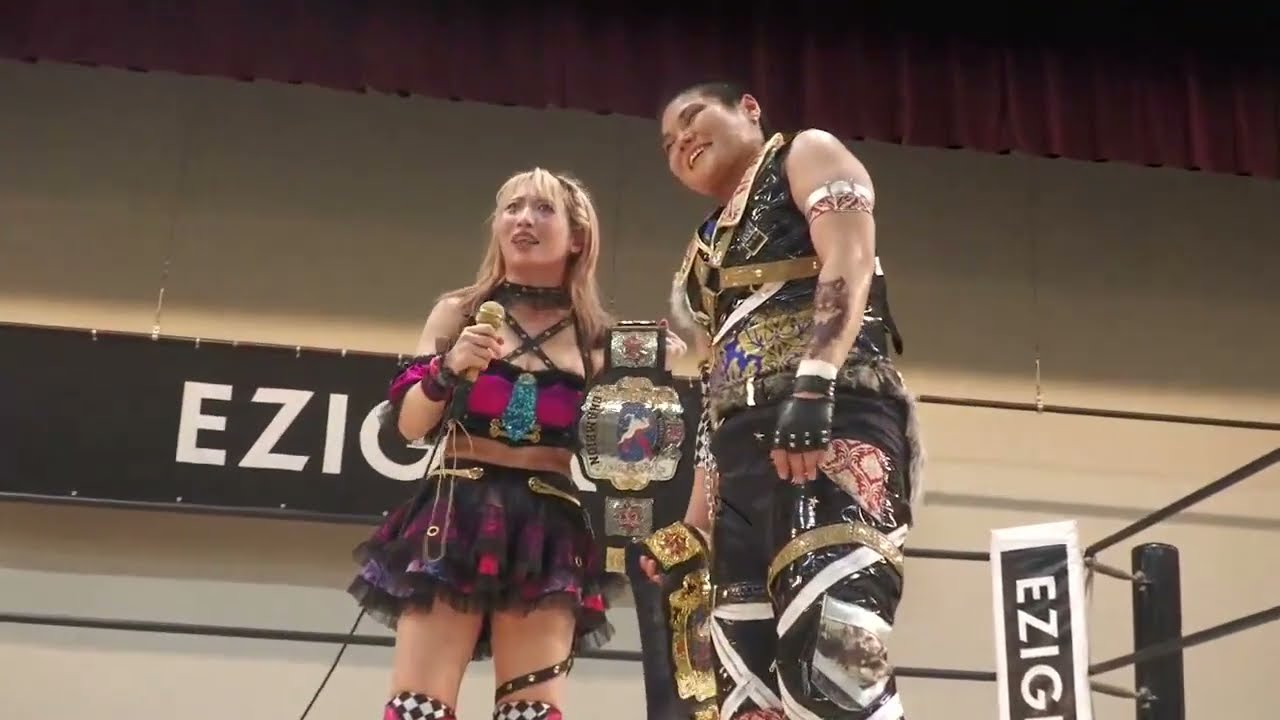 マディ・モーガン＆エンジェル・ヘイズが松井珠紗＆CHIAKIの持つツインスターのベルトへ挑戦表明！ヘイズ「私たちの目標はトップタッグチームになることだ！」｜2026.4.5富山「マリーゴールド」