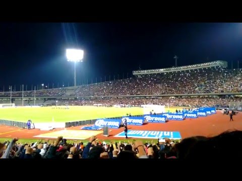 "Himno de los Pumas de la UNAM. Final 2015" Barra: La Rebel &bull; Club: Pumas