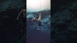 WORLD RECORD , heaviest deep dive to 132 feet / 42 meters - 50kg #worldrecord #freedive #gladiator