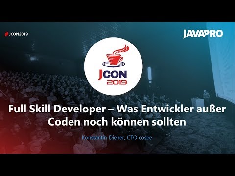 JCON2019 - Full Skill Developer - Konstantin Dienser