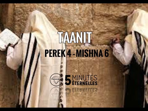 Taanit - Perek 4 Mishna 6 - Mar. 26 Adar II 5782